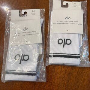Unisex Half Crew Socks - 2 Pairs - Size Medium